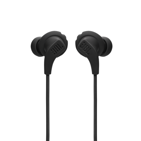 JBL Endurance Run 2 Wired - Black - Waterproof Wired Sports In-Ear Headphones - Front image number null